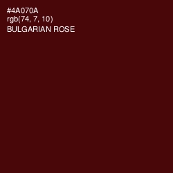 #4A070A - Bulgarian Rose Color Image